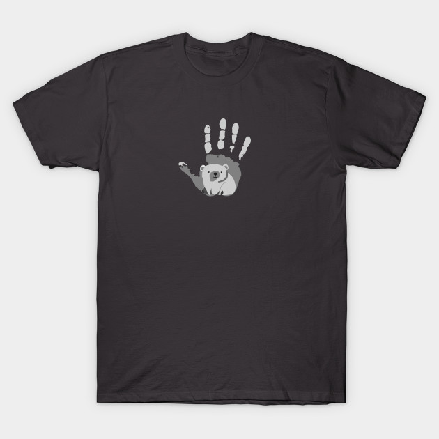 Bear Hand Grey by Markyartshop